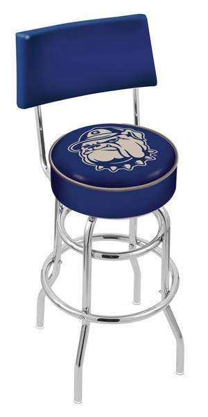  Georgetown 30" Double-Ring Swivel Bar Stool with Chrome Finish  