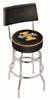  Idaho 30" Double-Ring Swivel Bar Stool with Chrome Finish  