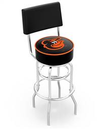 Baltimore Orioles 30" Doubleing Swivel Bar Stool with Chrome Finish  