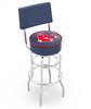  Boston Red Sox 30" Doubleing Swivel Bar Stool with Chrome Finish  