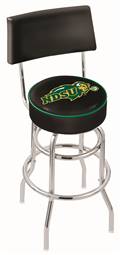  North Dakota State 30" Double-Ring Swivel Bar Stool with Chrome Finish  