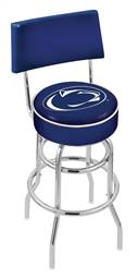  Penn State 30" Double-Ring Swivel Bar Stool with Chrome Finish  