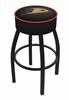 Anaheim Ducks 25" Swivel Counter Stool with Black Wrinkle Finish   