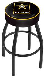  U.S. Army 25" Swivel Counter Stool with Black Wrinkle Finish   