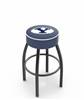  Brigham Young 25" Swivel Counter Stool with Black Wrinkle Finish   