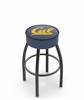  Cal 25" Swivel Counter Stool with Black Wrinkle Finish   
