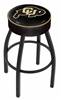  Colorado 25" Swivel Counter Stool with Black Wrinkle Finish   