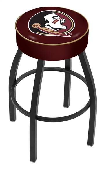  Florida State (Head) 25" Swivel Counter Stool with Black Wrinkle Finish   