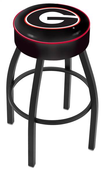  Georgia "G"  25" Swivel Counter Stool with Black Wrinkle Finish   