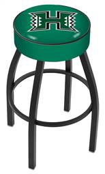  Hawaii 25" Swivel Counter Stool with Black Wrinkle Finish   