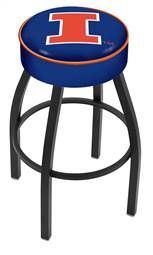  Illinois 25" Swivel Counter Stool with Black Wrinkle Finish   