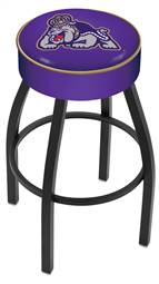  James Madison 25" Swivel Counter Stool with Black Wrinkle Finish   