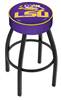  Louisiana State 25" Swivel Counter Stool with Black Wrinkle Finish   