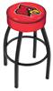  Louisville 25" Swivel Counter Stool with Black Wrinkle Finish   