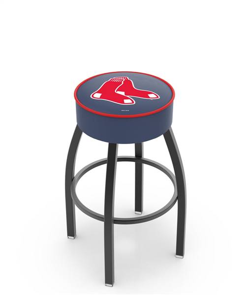  Boston Red Sox 25" Swivel Counter Stool with Black Wrinkle Finish   