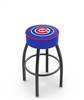  Chicago Cubs 25" Swivel Counter Stool with Black Wrinkle Finish   