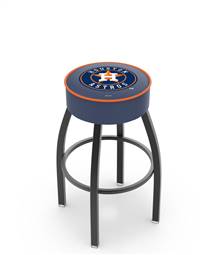  Houston Astros 25" Swivel Counter Stool with Black Wrinkle Finish   