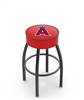  Los Angeles Angels 25" Swivel Counter Stool with Black Wrinkle Finish   