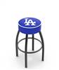  Los Angeles Dodgers 25" Swivel Counter Stool with Black Wrinkle Finish   