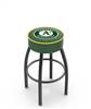  Oakland Athletics 25" Swivel Counter Stool with Black Wrinkle Finish   