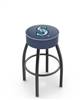  Seattle Mariners 25" Swivel Counter Stool with Black Wrinkle Finish   