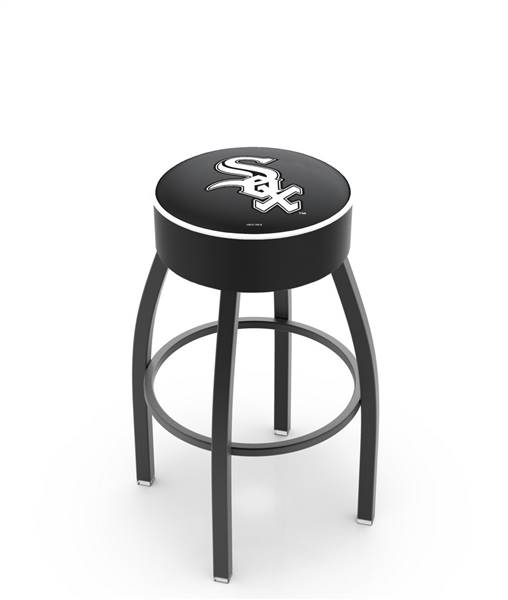  Chicago White Sox 25" Swivel Counter Stool with Black Wrinkle Finish   