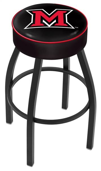  Miami (OH) 25" Swivel Counter Stool with Black Wrinkle Finish   