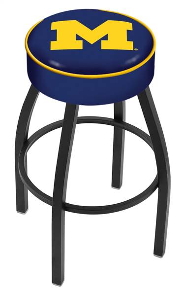 Michigan 25" Swivel Counter Stool with Black Wrinkle Finish   