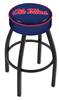  Ole' Miss 25" Swivel Counter Stool with Black Wrinkle Finish   