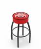  Ohio State 25" Swivel Counter Stool with Black Wrinkle Finish   