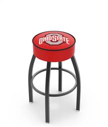  Ohio State 25" Swivel Counter Stool with Black Wrinkle Finish   