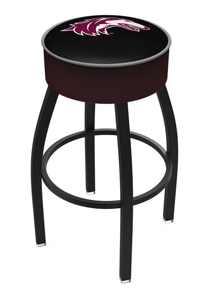  Southern Illinois 25" Swivel Counter Stool with Black Wrinkle Finish   