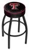  Texas Tech 25" Swivel Counter Stool with Black Wrinkle Finish   