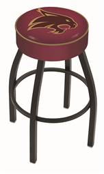  L8B1 Texas State 25" Swivel Counter Stool with Black Wrinkle Finish   