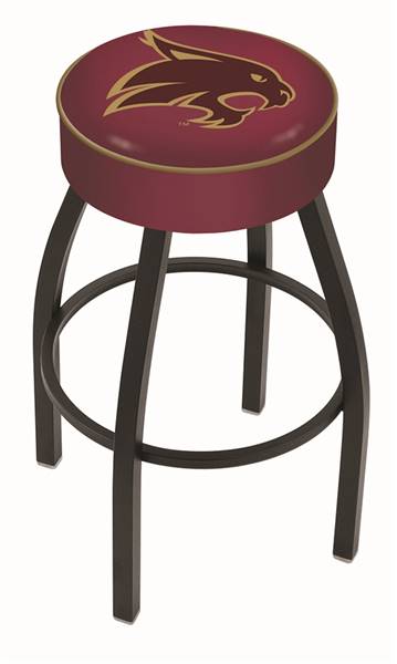  Texas State 25" Swivel Counter Stool with Black Wrinkle Finish   