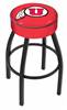  Utah 25" Swivel Counter Stool with Black Wrinkle Finish   