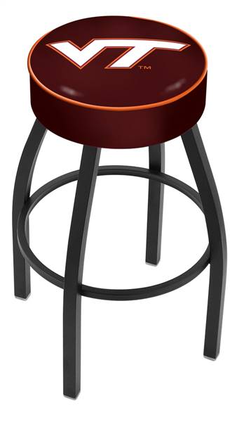  Virginia Tech 25" Swivel Counter Stool with Black Wrinkle Finish   