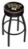  Wake Forest 25" Swivel Counter Stool with Black Wrinkle Finish   