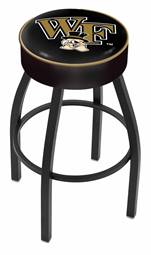  Wake Forest 25" Swivel Counter Stool with Black Wrinkle Finish   
