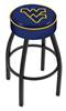  West Virginia 25" Swivel Counter Stool with Black Wrinkle Finish   