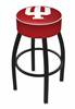  Indiana 30" Swivel Bar Stool with Black Wrinkle Finish   