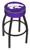  Kansas State 30" Swivel Bar Stool with Black Wrinkle Finish   