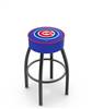  Chicago Cubs 30" Swivel Bar Stool with Black Wrinkle Finish   