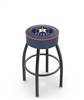  Houston Astros 30" Swivel Bar Stool with Black Wrinkle Finish   