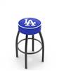  Los Angeles Dodgers 30" Swivel Bar Stool with Black Wrinkle Finish   