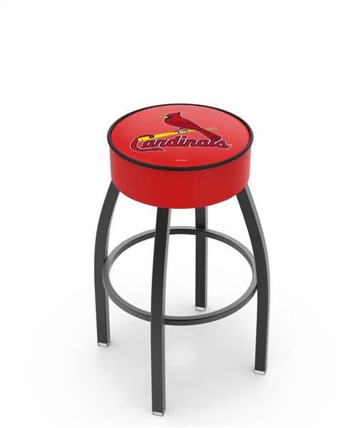  St. Louis Cardinals 30" Swivel Bar Stool with Black Wrinkle Finish   