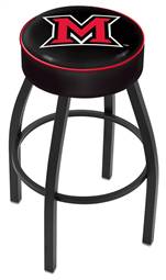  Miami (OH) 30" Swivel Bar Stool with Black Wrinkle Finish   