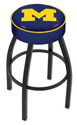  Michigan 30" Swivel Bar Stool with Black Wrinkle Finish   