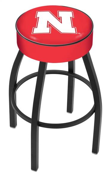  L8B1 Nebraska 30" Swivel Bar Stool with Black Wrinkle Finish   