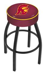  USC Trojans 30" Swivel Bar Stool with Black Wrinkle Finish   